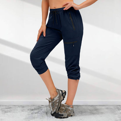 Damen-Wanderhose mit 5 Reißverschlusstaschen und schnelltrocknender Eigenschaft