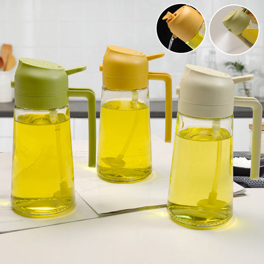 2-in-1 Glass Oil Sprayer and Dispenser