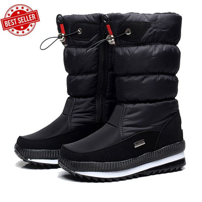 💯Ideales Geschenk💖Hochwertiger, rutschfester und wasserdichter Schneestiefel aus Kunstfell für Damen