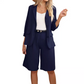 💕Elegantes Set aus Leinenshorts und Blazer für Damen