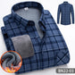 Lässiges, dickes, warmes Herren-Hemd aus Fleece für Herbst und Winter【Kaufen Sie 2, kostenloser Versand】