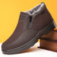 Orthopädische warme schneestiefel für männer wasserdichte rutschfeste winterstiefel aus fleece
