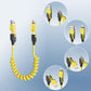 4-in-1-Ladekabel mit Spirale