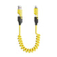 4-in-1-Ladekabel mit Spirale