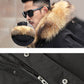 Herren Midi-Jacke mit abnehmbarem Kunstpelz