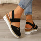🥿Geschlossene Zehen Riemchensandalen mit niedrigem Keil💥💥Befristetes Angebot: 50% Rabatt auf Bestellungen