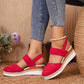 🥿Geschlossene Zehen Riemchensandalen mit niedrigem Keil💥💥Befristetes Angebot: 50% Rabatt auf Bestellungen