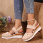 🥿Geschlossene Zehen Riemchensandalen mit niedrigem Keil💥💥Befristetes Angebot: 50% Rabatt auf Bestellungen