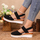 🥿Geschlossene Zehen Riemchensandalen mit niedrigem Keil💥💥Befristetes Angebot: 50% Rabatt auf Bestellungen