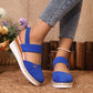 🥿Geschlossene Zehen Riemchensandalen mit niedrigem Keil💥💥Befristetes Angebot: 50% Rabatt auf Bestellungen