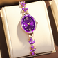 Elegante wasserdichte Quarzuhr für Frauen