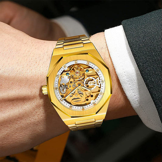 ⏳Zeitlich begrenztes Special⌛ Mechanische Luxus-Skelettuhr für Herren