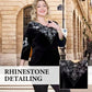 ✨ Elegantes 2-teiliges Samt-Set mit Kristallverzierungen | Perfekt für Büro, Abendessen & Feiern | Atmungsaktiv & Bequem | In Übergrößen XL-4XL verfügbar 👗💎